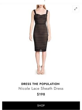 Dress the Population Nicole Lace Sheath Dress